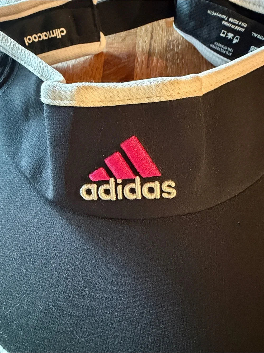 adidas woman’s Black and Pink Adizero Visor
